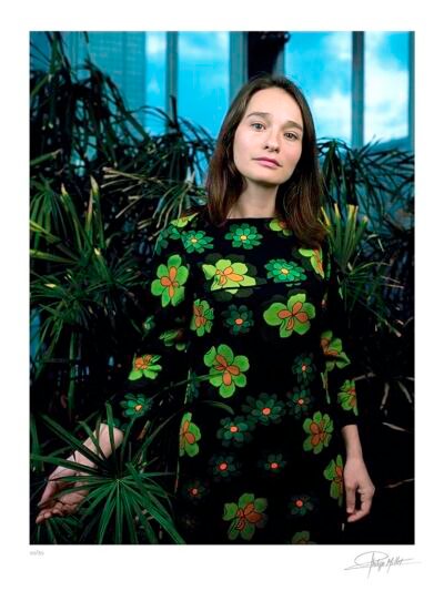 Portrait couleur N°1 de l’actrice Elina Löwensohn photographié en mars 2000. Tirage d’art en édition limitée, numérotée et signée.