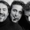 Portrait noir et blanc N°4 des acteurs José Garcia, Gilbert Melki et Bruno Solo photographié en février 2001. Tirage d’art en édition limitée, numérotée et signée. Détail