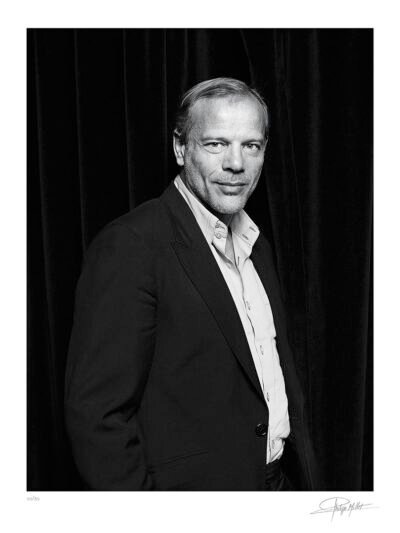 Portrait Noir & Blanc N°9 de l’acteur Pascal Greggory, photographié en février 2002. Tirage d’art en édition limitée, numérotée et signée.