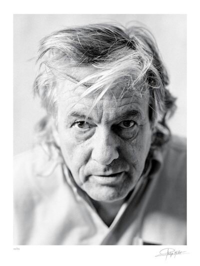 Portrait Noir & Blanc N°10 du réalisateur Paul Verhoeven, photographié en mars 2001. Tirage d’art en édition limitée, numérotée et signée.
