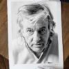 Portrait Noir & Blanc N°10 du réalisateur Paul Verhoeven, photographié en mars 2001. Présentation du tirage 45x60cm en édition limitée, numérotée et signée.