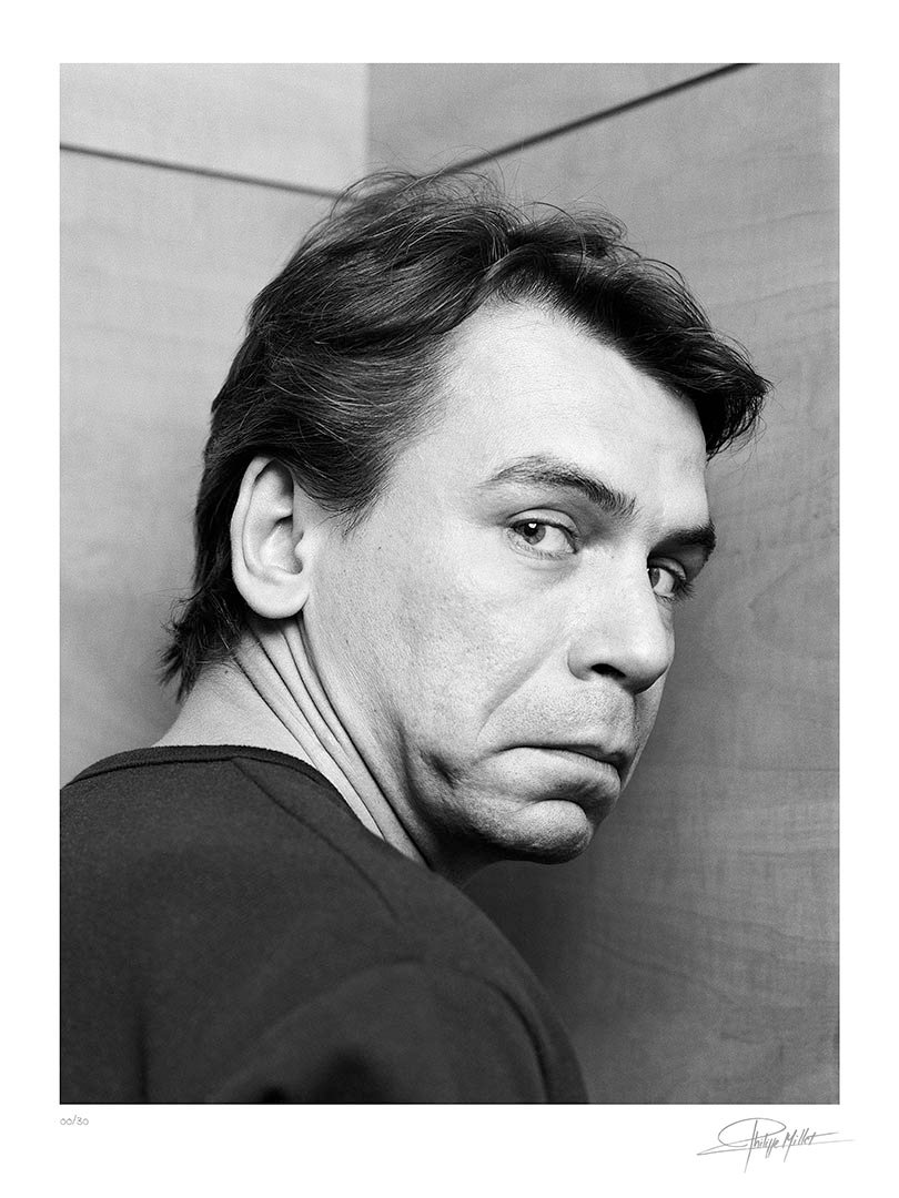 philippe torreton portrait noir et blanc numero 1 tirage numerote signe 1 philippe millet 2001 dr