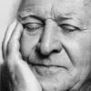 Portrait Noir & Blanc N°3 de l’acteur Robert Loggia, photographié en mars 2001. Tirage d’art en édition limitée, numérotée et signée. Détail