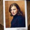 Portrait couleur N°9 de l’actrice Sophie-Charlotte Husson, photographié en décembre 2001. Présentation du tirage 45x60cm en édition limitée, numérotée et signée.