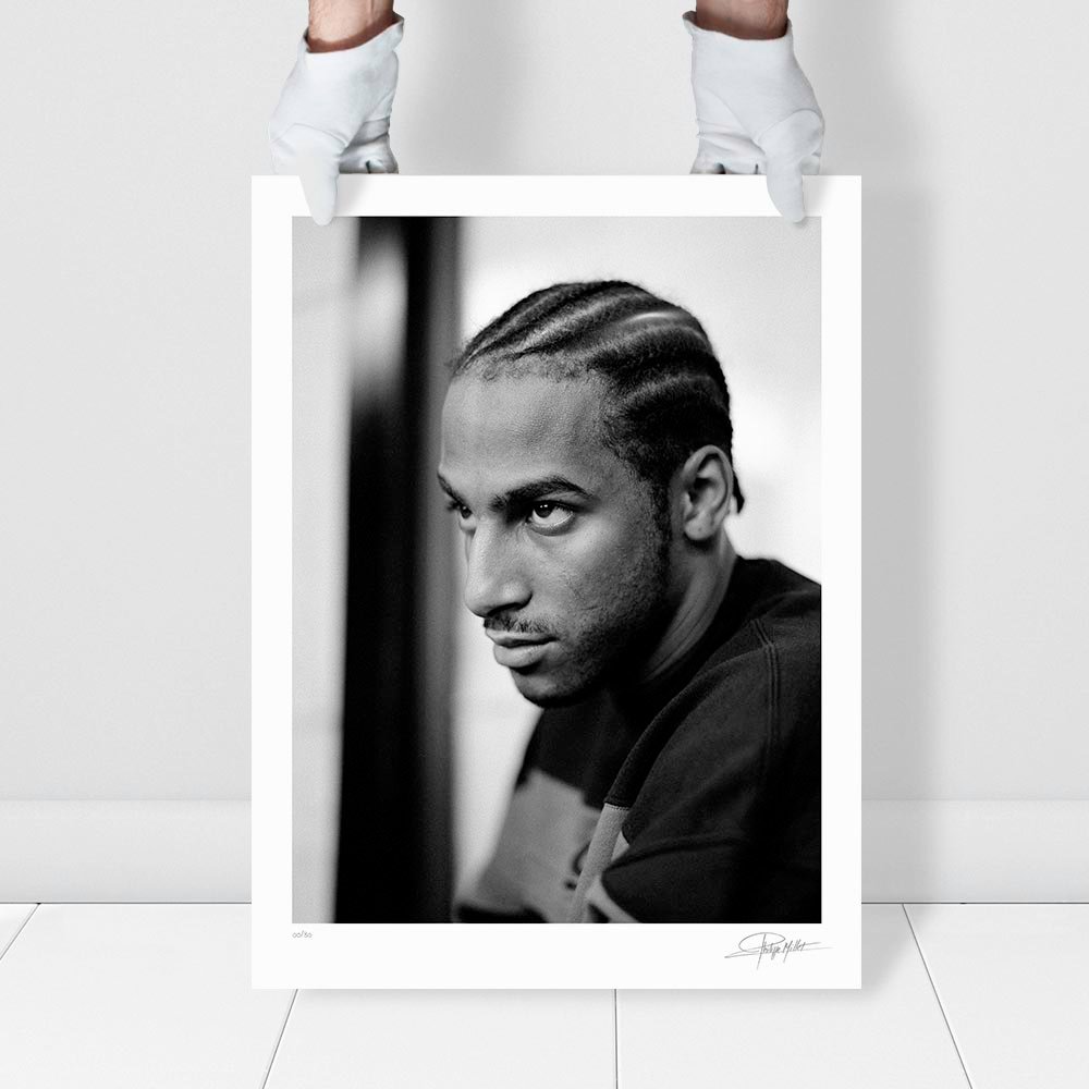 Stomy Bugsy Portrait Noir & Blanc N°9 Présentation du Tirage 45x60cm