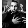 Portrait Noir & Blanc N°3 de l’acteur Zinedine Soualem, photographié en octobre 1999. Tirage d’art en édition limitée, numérotée et signée.